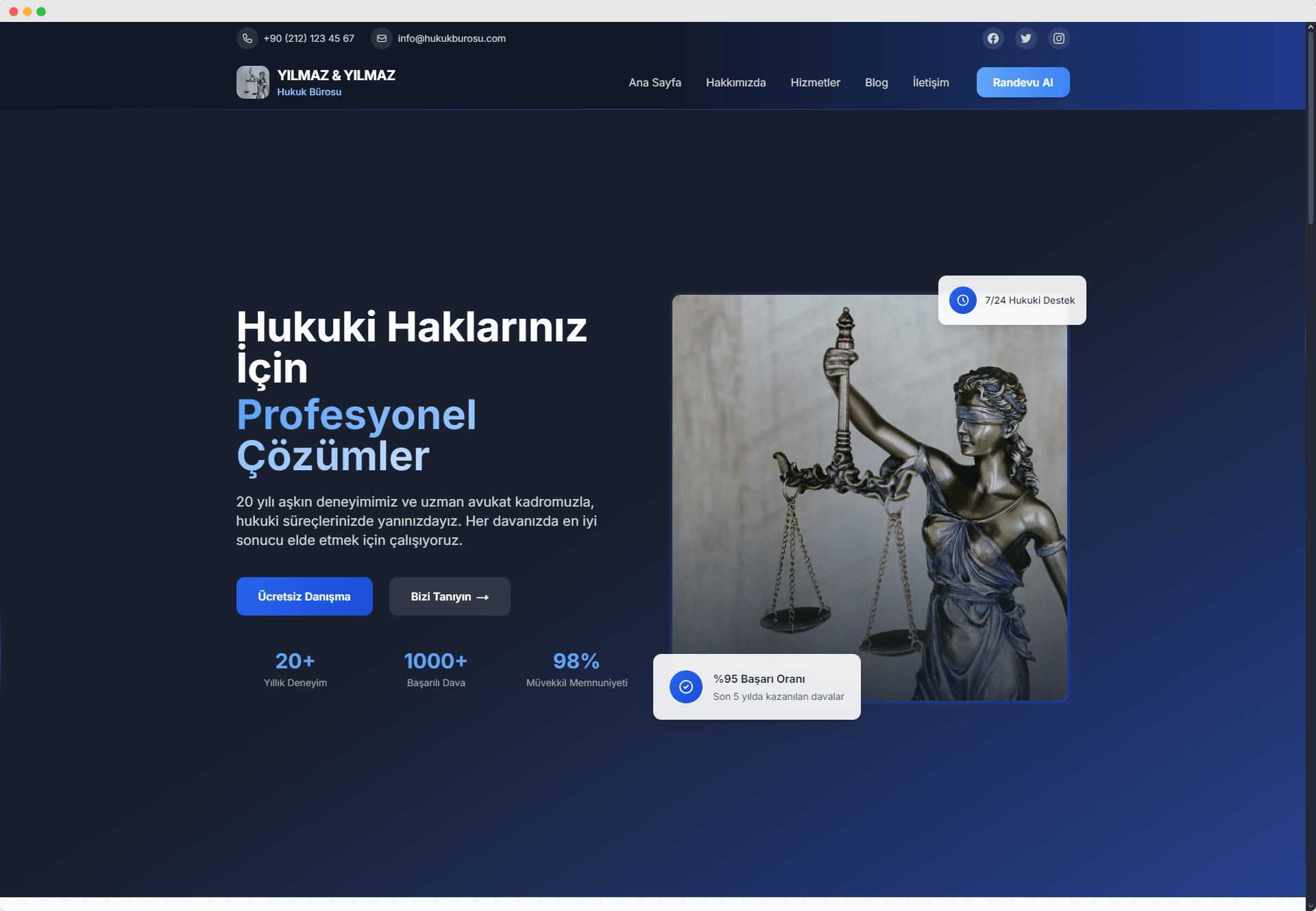 Hukuk Bürosu Web Sitesi
